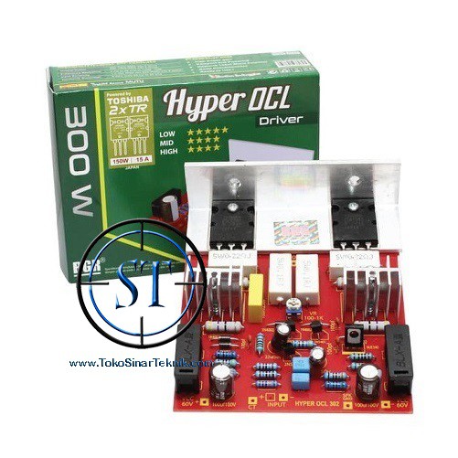 Kit Power Amplifier 300W 2 Transistor Hyper OCL Driver 300w High MId Low Ampli Plus TR TOSHIBA ASLI bell