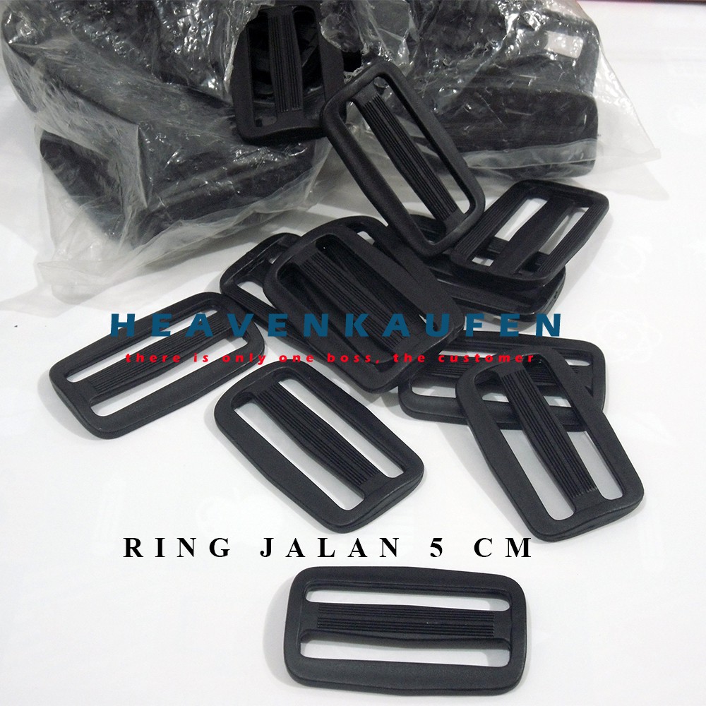 Ring Jalan 5 cm Hitam Plastik