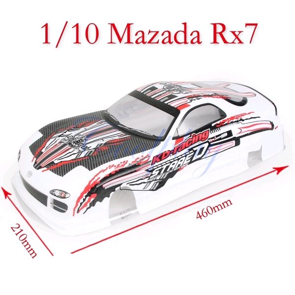 Body RC drift 1 10 Mazda RX7-7 tamiya hsp hpi hl