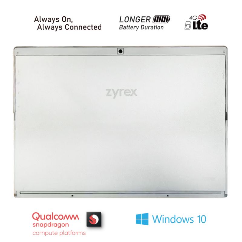 Zyrex Confidante Notebook Laptop 2 in 1 12.3&quot; 8/128GB Qualcomm Snapdragon 850 Win 10 Touch