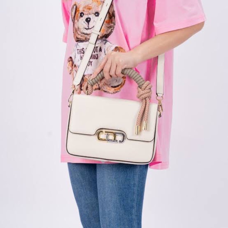 MJ The J Link Top Handle Crossbody Bag Ivory