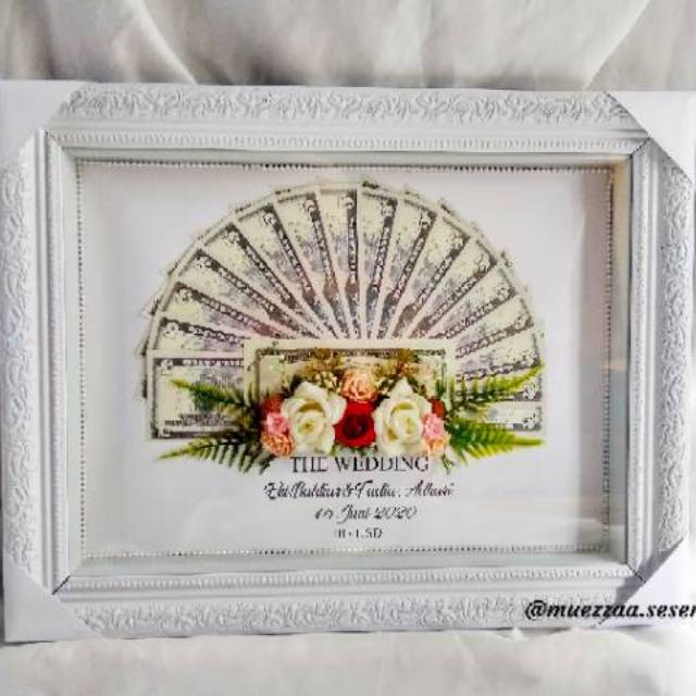 MAHAR FRAME MAHAR PIGURA MAHAR BINGKAI MAHAR RUSTIC UANG MAS KAWIN