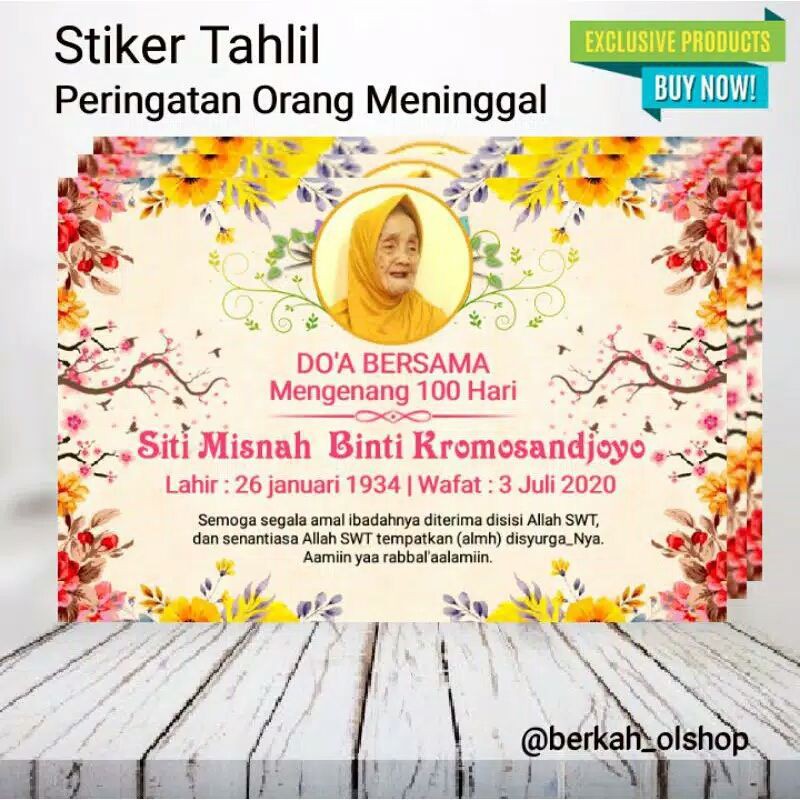 

STIKER ACARA TAHLILAN