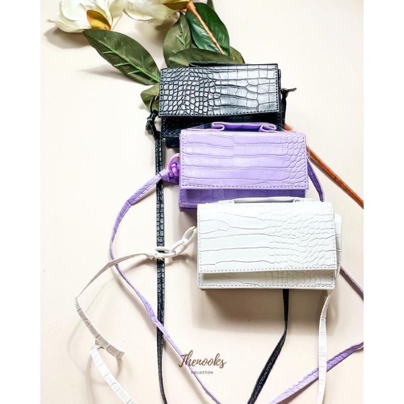 slingbag ala Korea kekinian Lilac tas Korea MIKHA BAG