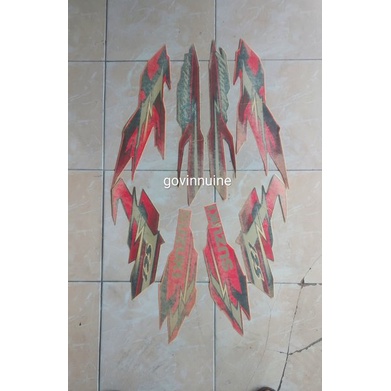 striping stiker sticker lis suzuki thunder 125 thunder125 merah 2008 2007 original