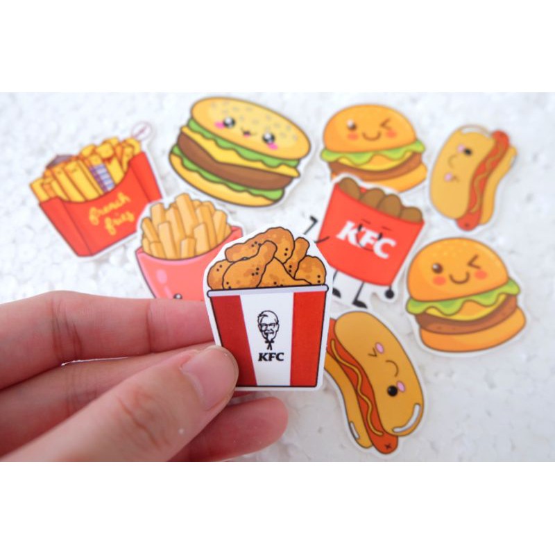 STICKER AESTHETIC ECER 1 BIJIAN / STIKER ESTETIK / STIKER TUMBLR / STIKER LUCU MURAH MAKANAN MINUMAN-2