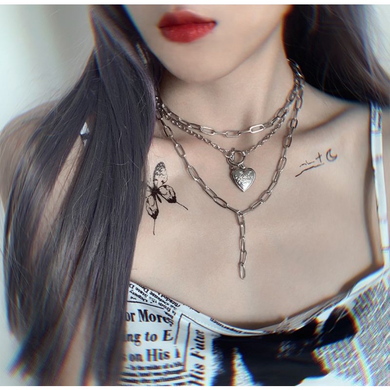 KALUNG METAL HEART CHAIN LAYER AI0169