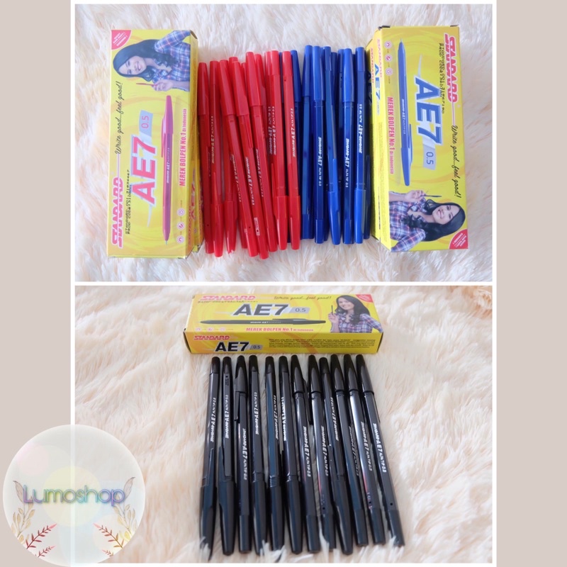 

Pulpen Standard AE7 Tinta Hitam, Biru dan Merah