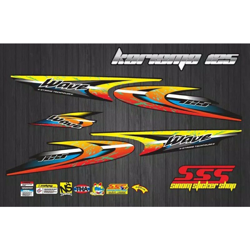 Striping Variasi Karisma 125 Wave