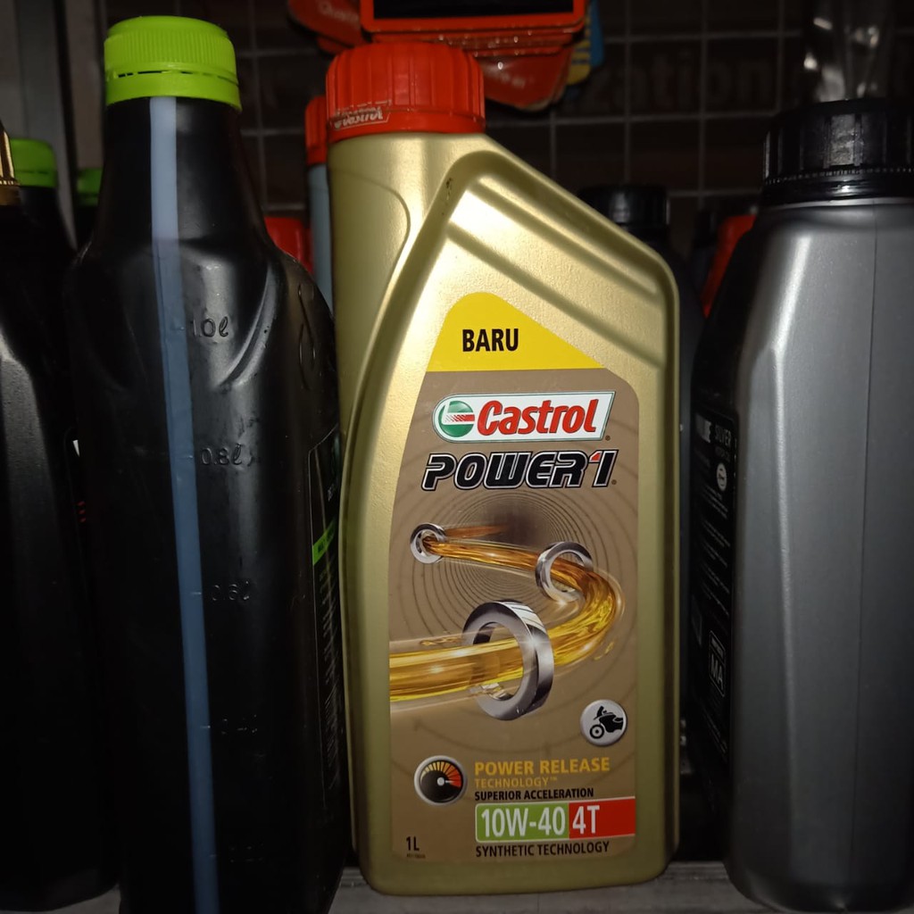 [4TAK] - OLI MESIN CASTROL POWER 4TAK - 10W40 - 1000 ml / 1 LITER - OLI MESIN 4 TAK