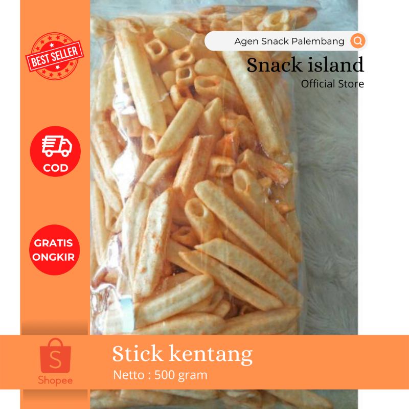 

stick kentang 500 gram | stick kentang balado, original, jagung manis