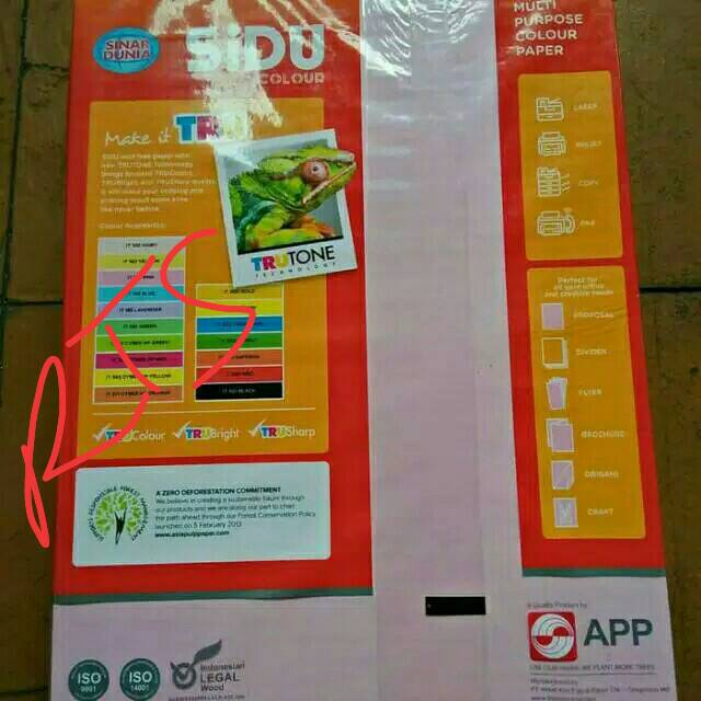 

SlDu kertas warna A4 IT 170 pink 80gsm