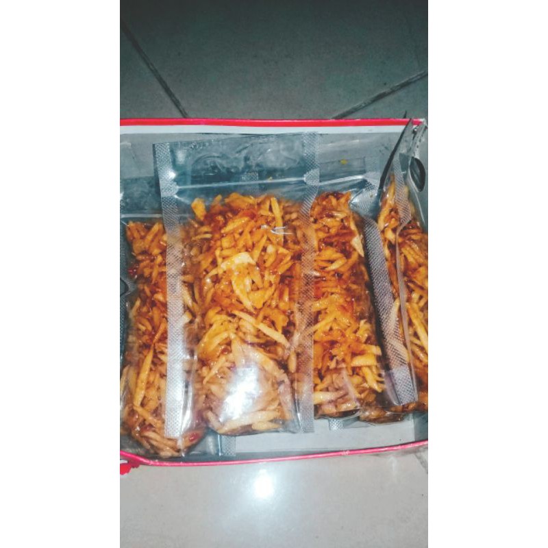 

Cemilan Enak Singkong balado pedas/Plokdes