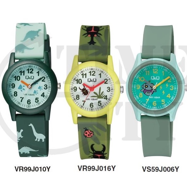 Q&amp;Q QNQ QQ ORIGINAL RUBBER BAND VR99 Ready Jam Tangan Anak Anti Air CHEERFULL STYLE