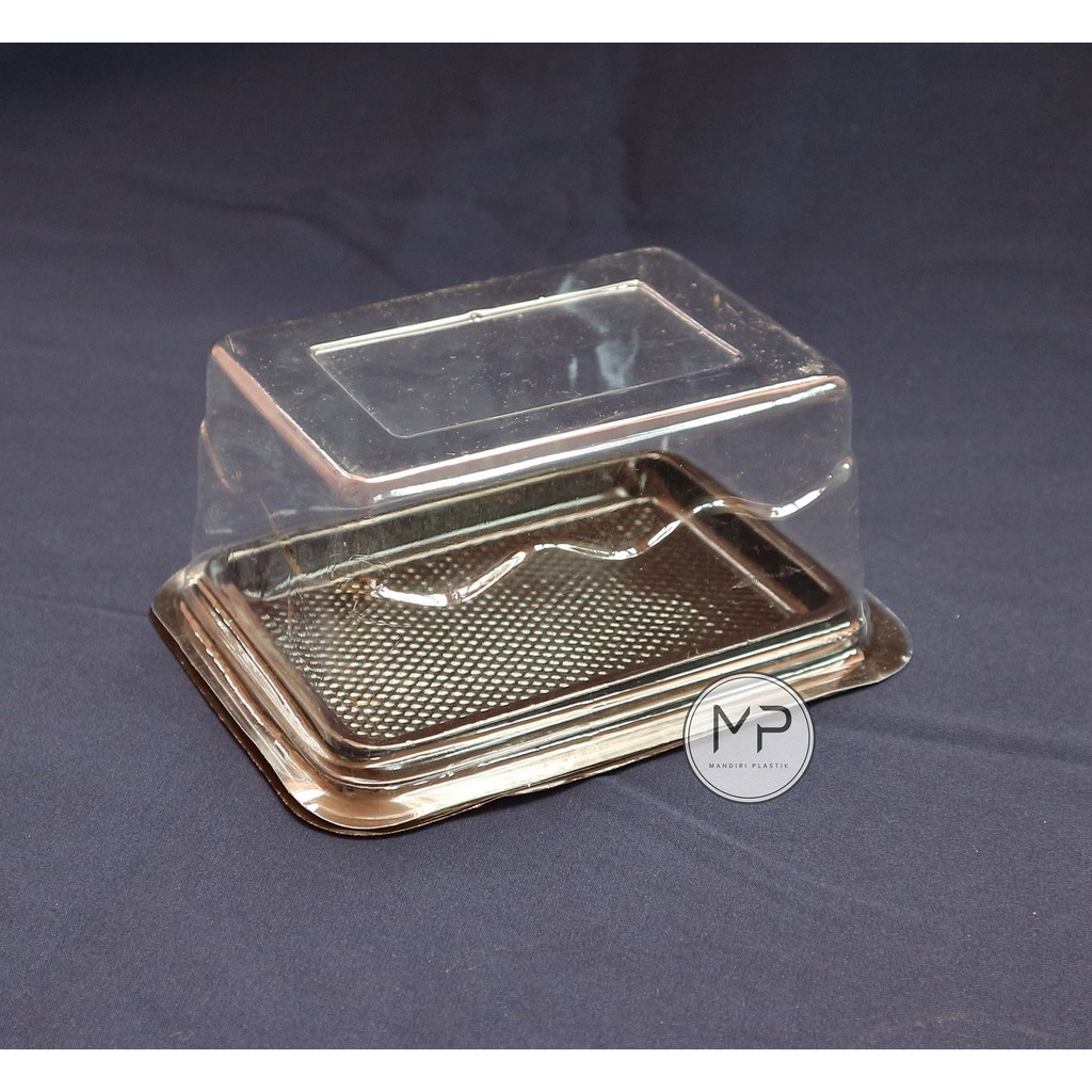 Mika Alas Coklat Kotak Kue Mini / Kotak Mika Kue Triber Cake Mini -100pcs