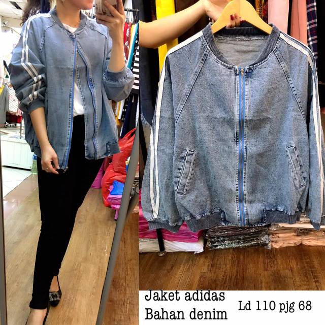 Jaket denim Adidas all size