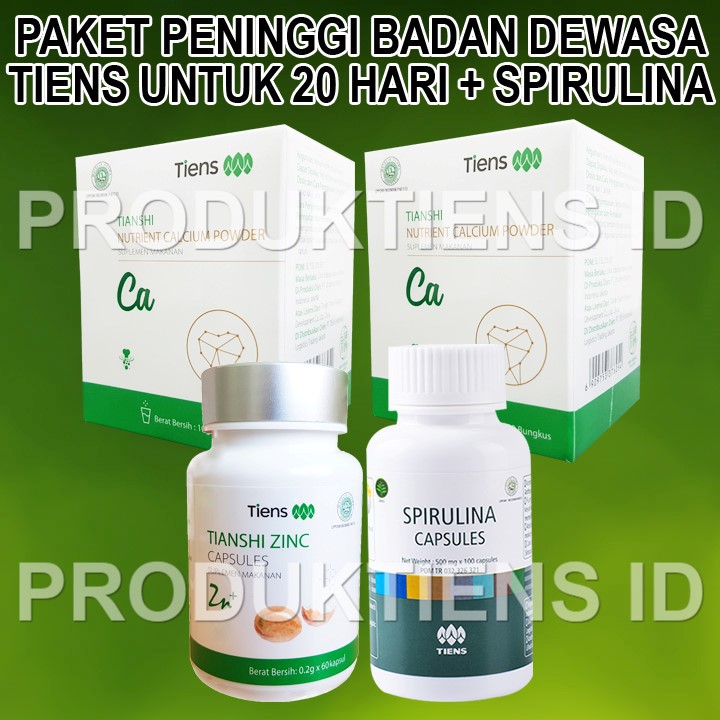 Peninggi Badan Tiens Hemat 20 Hari Spirulina ORIGINAL ASLI ProdukTiensID