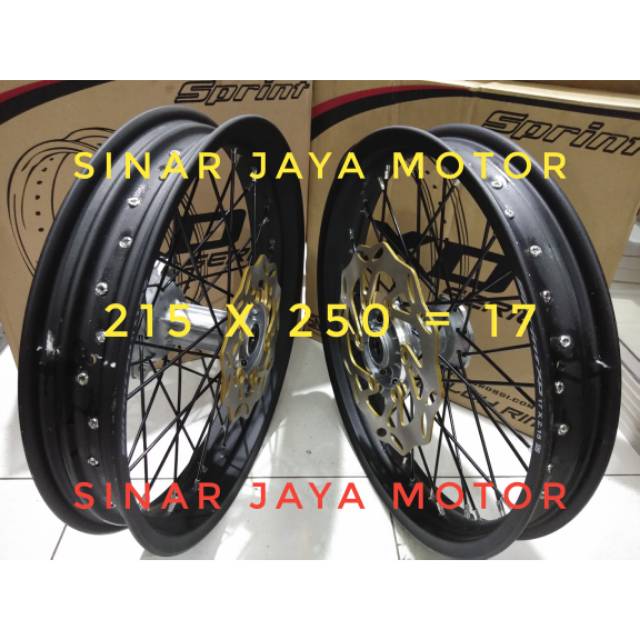 Velg velak  klx 150 supermoto ring 17 1set