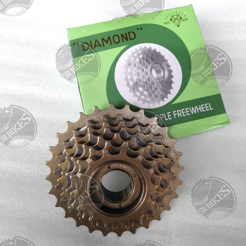 Gear Gir Susun Freewheel Kriwil 7 Speed Sepeda. ULIR (DRAT). DIAMOND