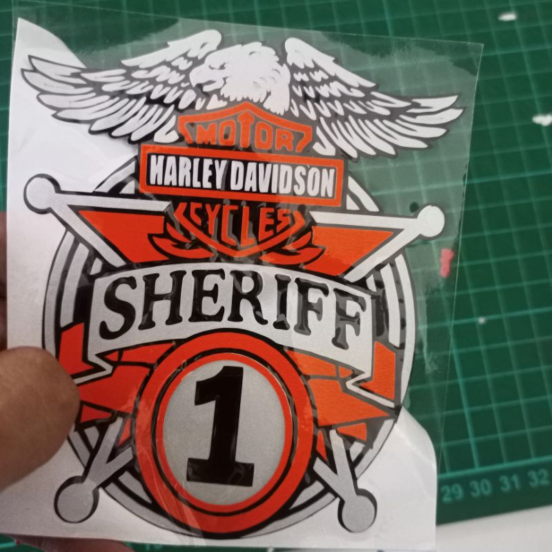 Sticker Cutting Sheriff Harley Davidson