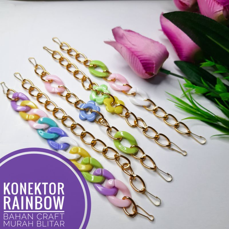 konektor masker-penghubung masker Rainbow