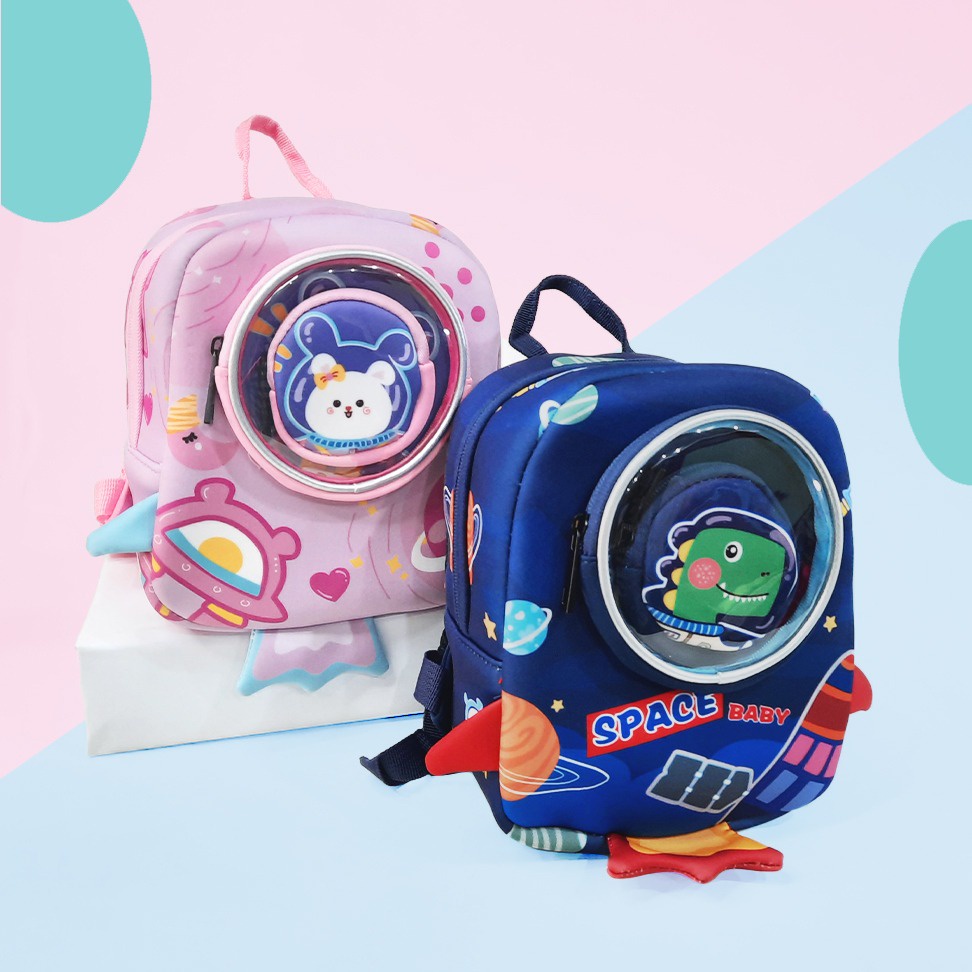 TAS RANSEL ANAK PAUD DINO/BEAR SPACE 93C03