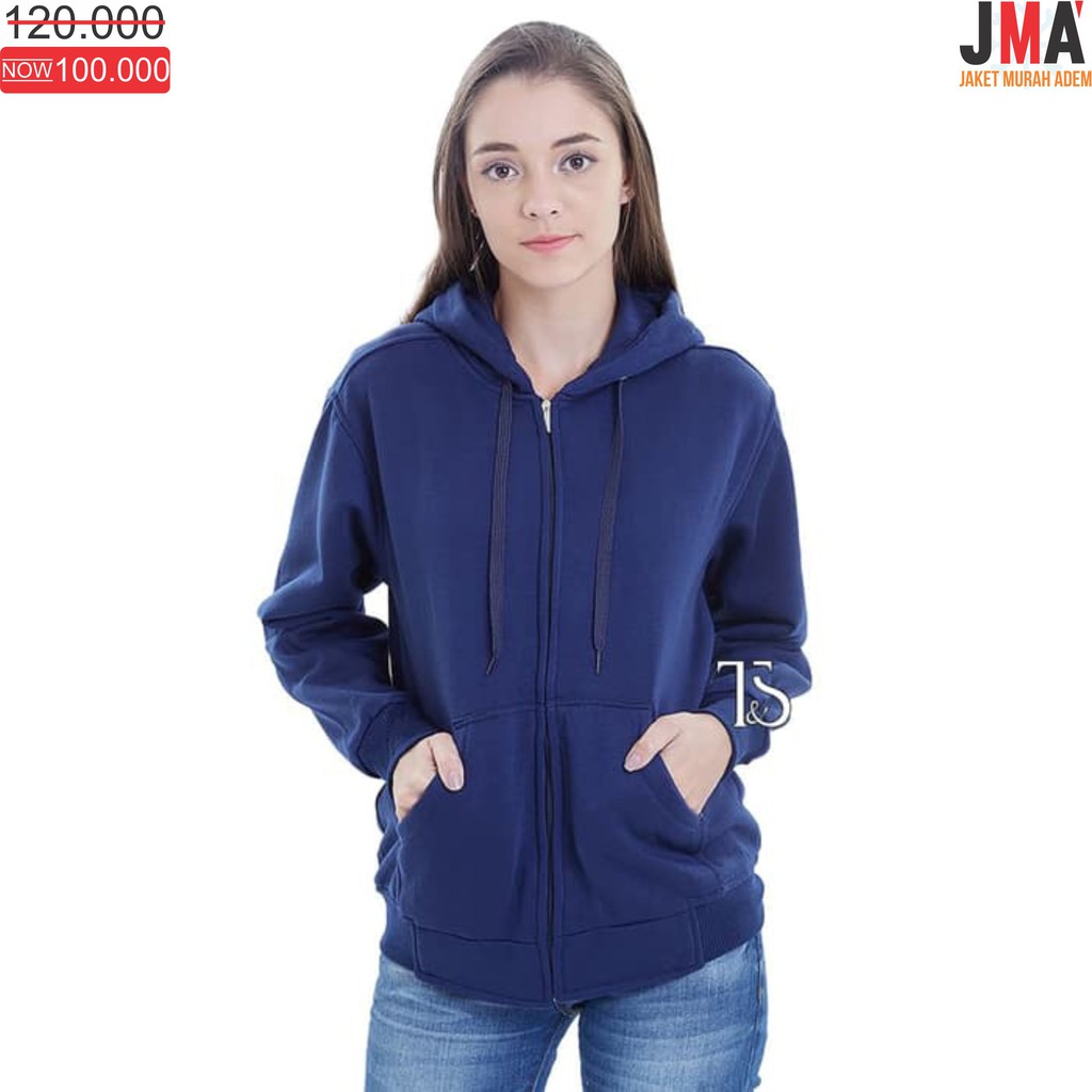 blue zipper hoodie