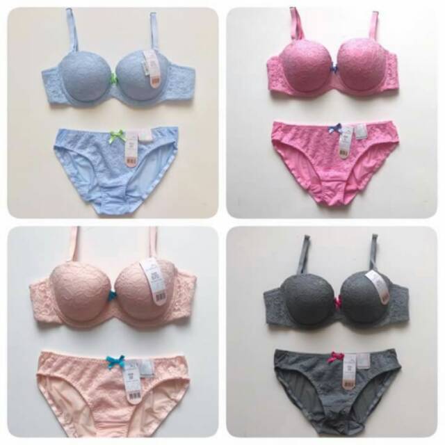 Younghearts Size 32B CD M 4 warna, 34B Pink