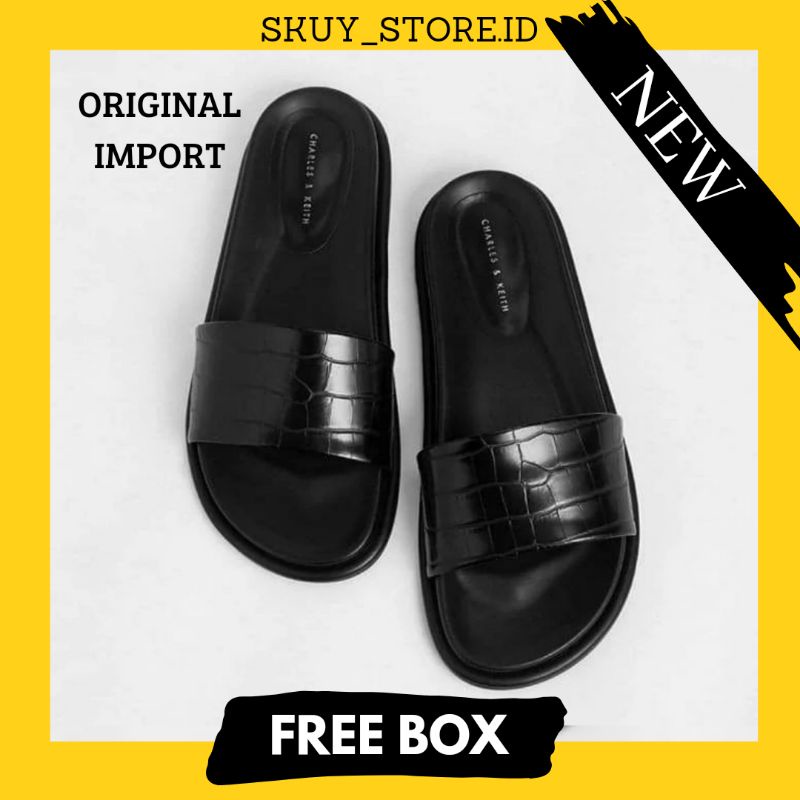 SANDAL WANITA ZR ZRA CROCO FLATS BRANDED SANDALS TERBARU FRCS305