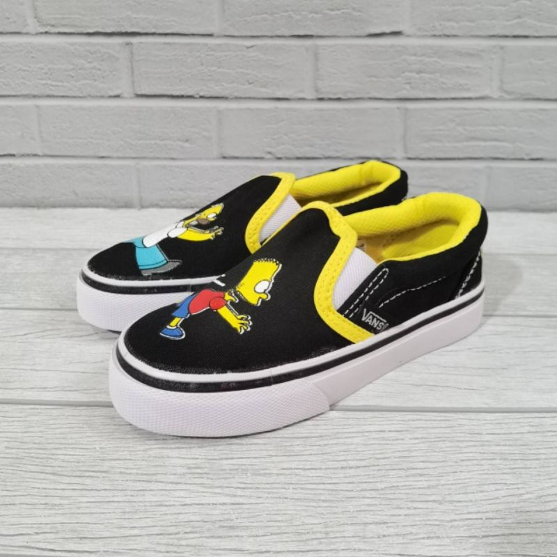 SLIP ON ANAK THE SIMPSONS PREMIUM HIGH QUALITY SEPATU SLIP ON ANAK ANAK