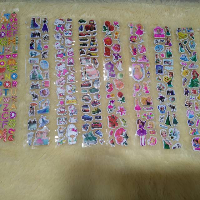 

Stiker timbul karakter