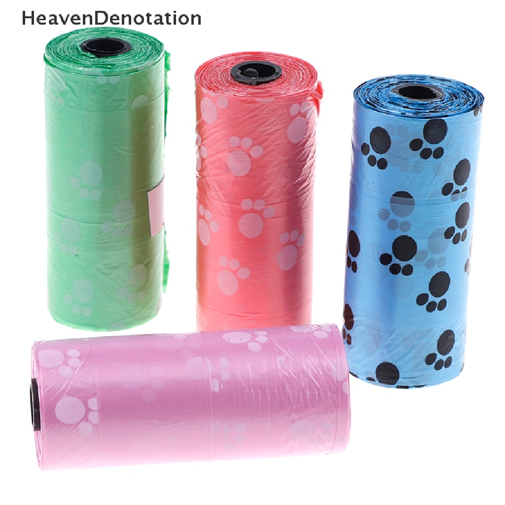 [HeavenDenotation] 10X Rolls Pet Dog Puppy Cat Poo Poop Waste Disposable Clean Pick Up Bags