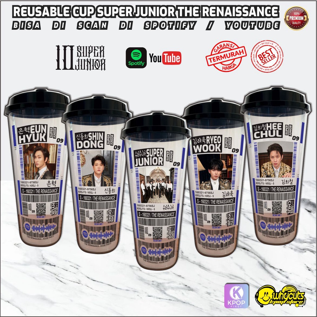 Reusable Cup Kpop // SUPER JUNIOR RENAISSANCE