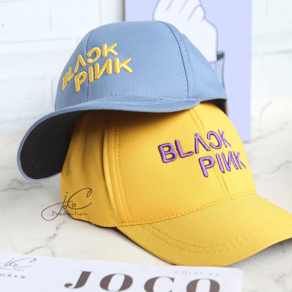 PHILEO | TOPI BASEBALL ANAK FASHION HAT TOPI MOTIF BORDIR UNISEX TOPI MOTIF BLACK PINK BORDIR-2