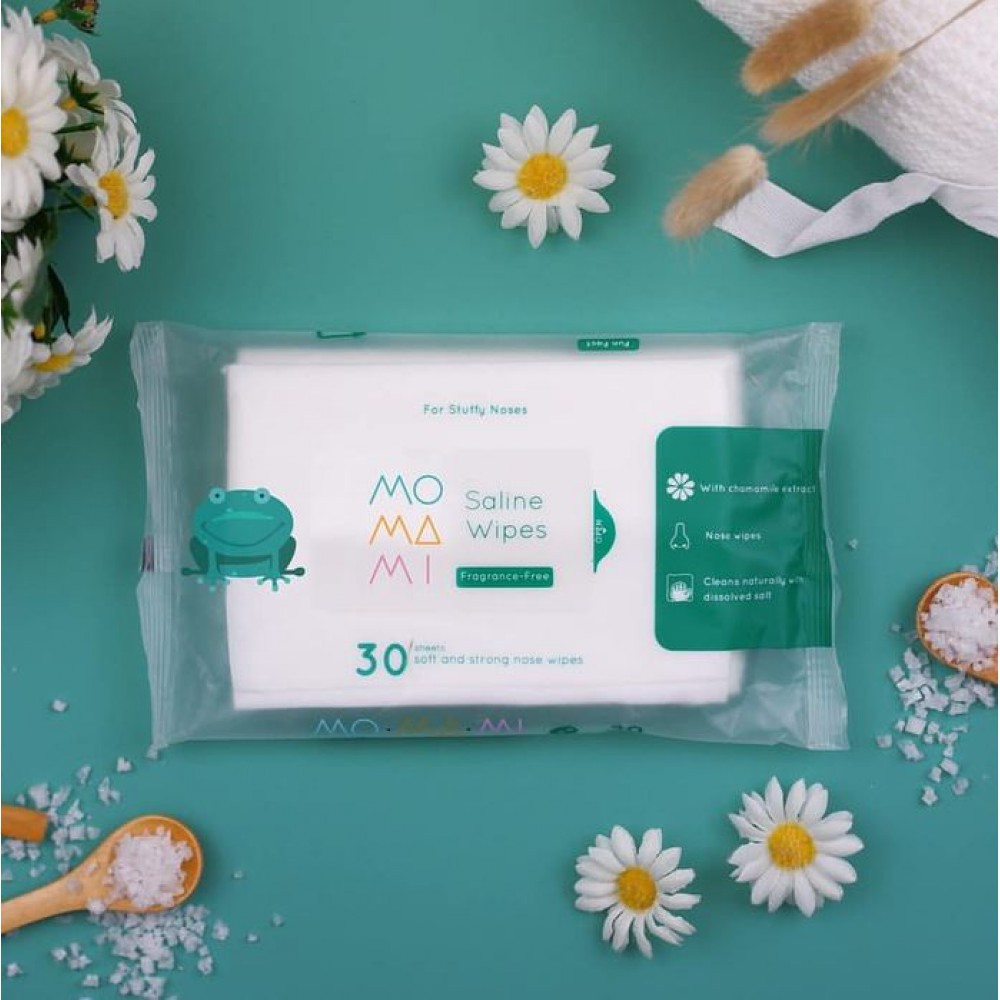 MOMAMI Saline Wipes 30s | Tisu Basah Anti Flu Bayi