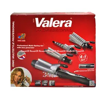 Valera Ionic Professional Multi Style Alat Catok Bisa Diganti-Ganti Gaya Style Catokan Rambut Valerra Ionik Profesional Hair Clamp Hairs Straightener Pelurus Rambut