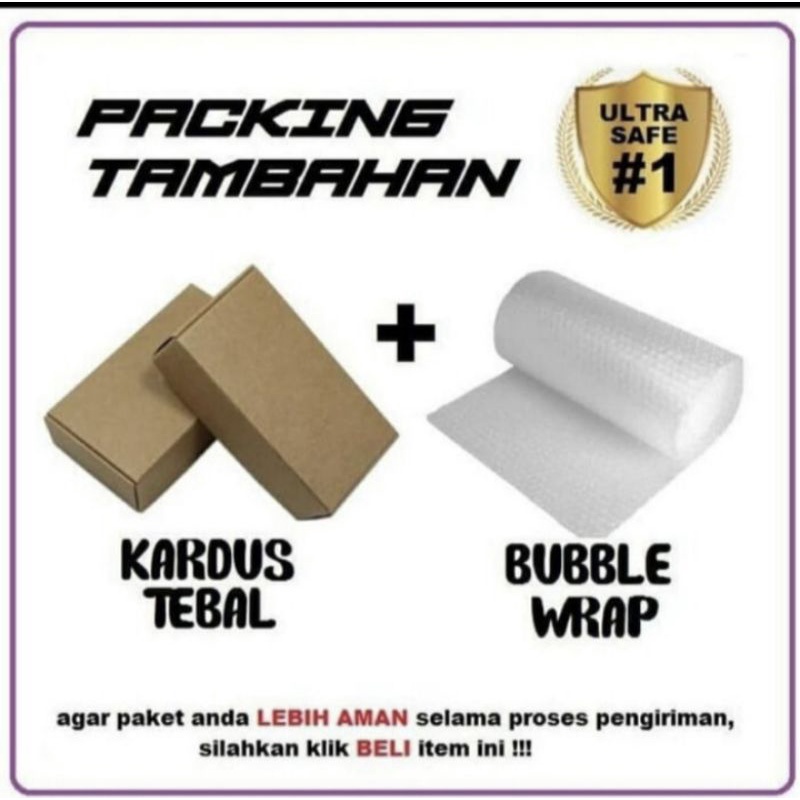 

BUBBLE WRAP Dan Kardus Tambahan Pengamanan Pengiriman