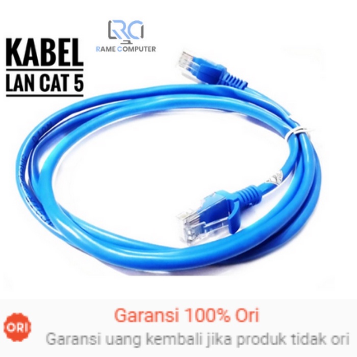 KABEL LAN 1.5M CAT5  PATCH CORD UTP 1.5 meter lengkap rj45 cat5 / KABEL JARINGAN INTERTER SIAP JADI