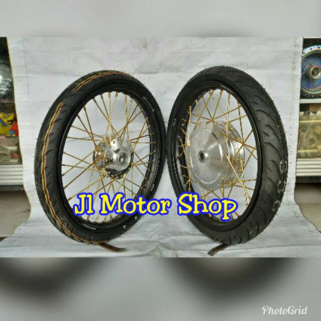 Sepaket Velg 17 Beat Scoopy Vario 110 125 150 Mio Xeon Fino Soul Gt Nuovo Mio J M3 Dll + Luar Dalam