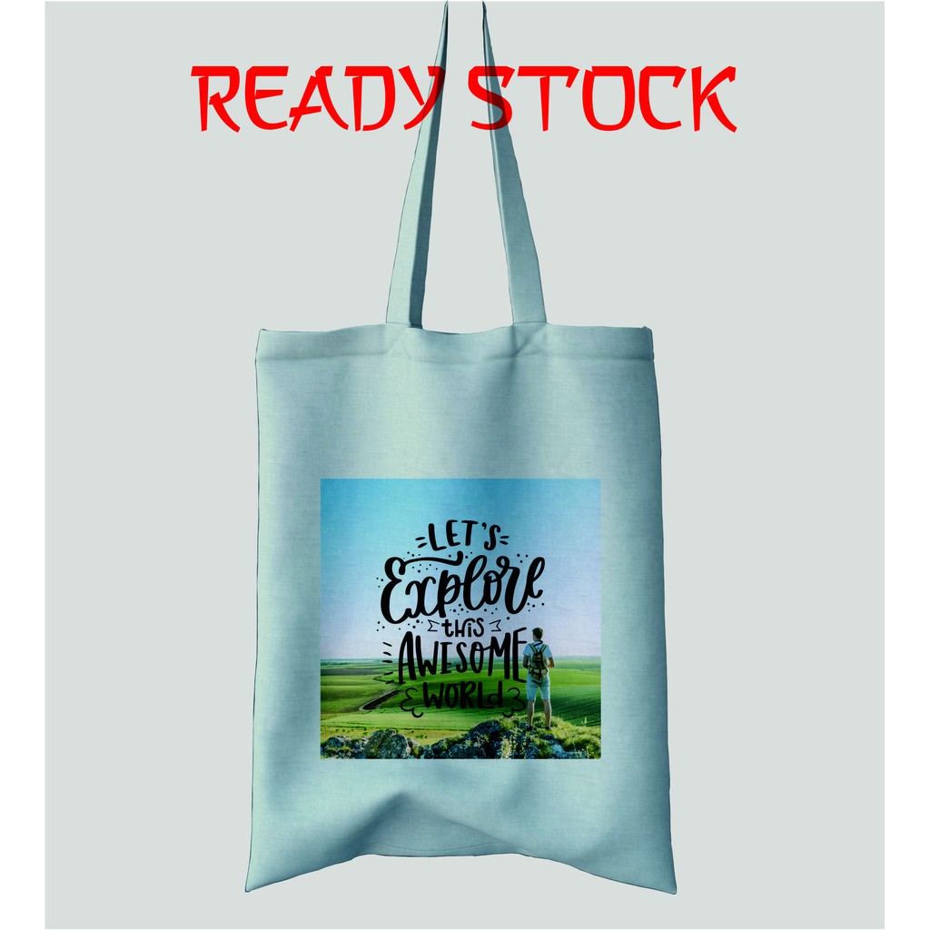 Totebag Premium - Canvas Drill - Bukan Blacu - Tas Fashion Wanita -  RS017