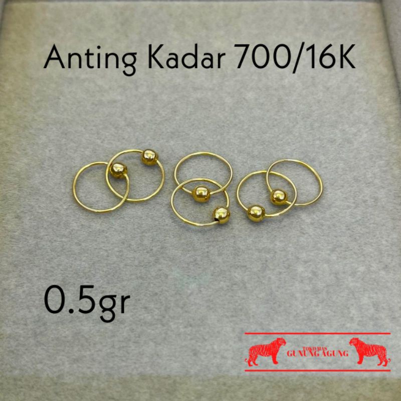 New Collection Anting Anak Baby Born Setengah Gram Emas Asli Emas Bagus Kadar 700/16K Hadiah Baby Bo