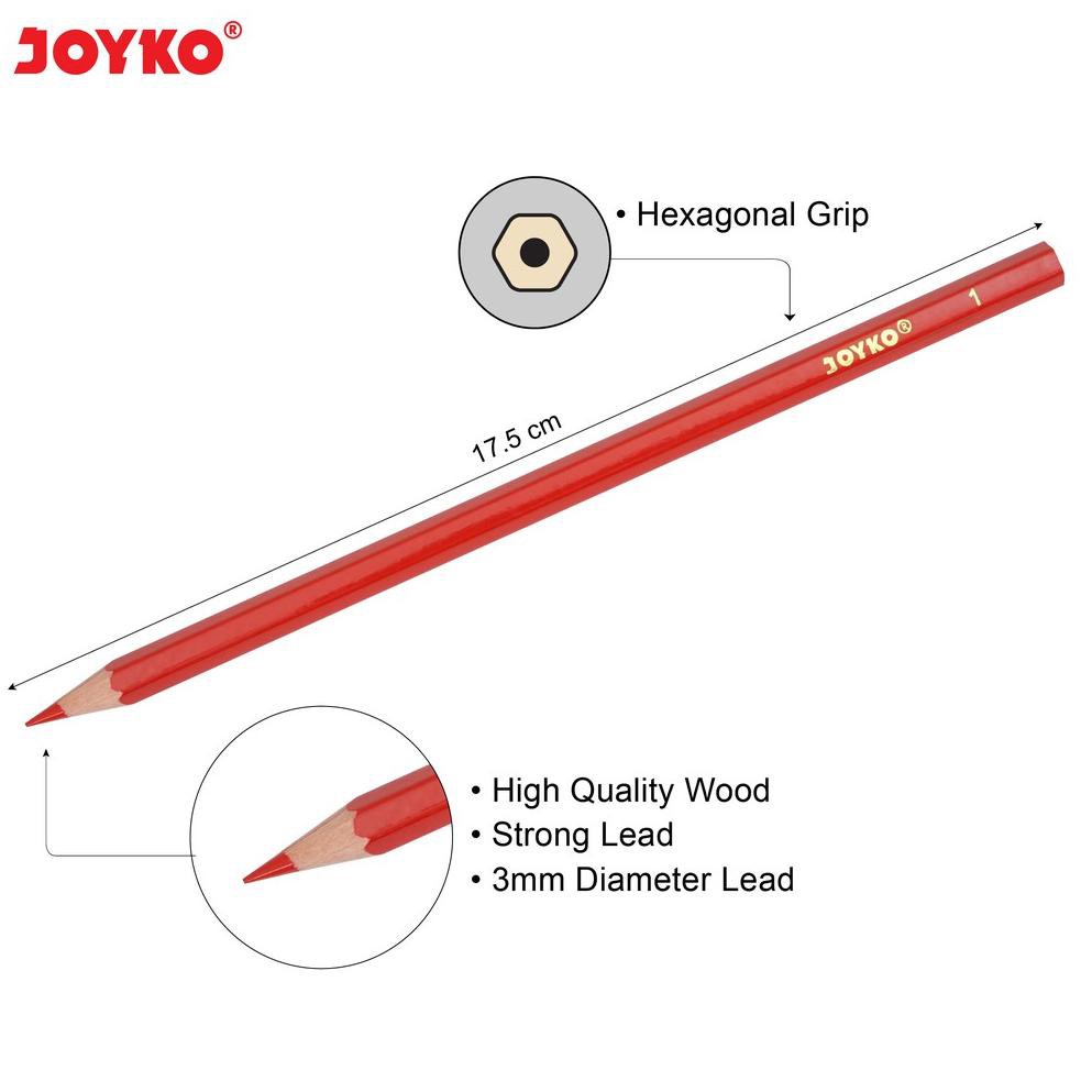 

rY7Code Color Pencil / Pensil Warna Joyko CP-24PB / 24 Warna(P8Z6) (promo)