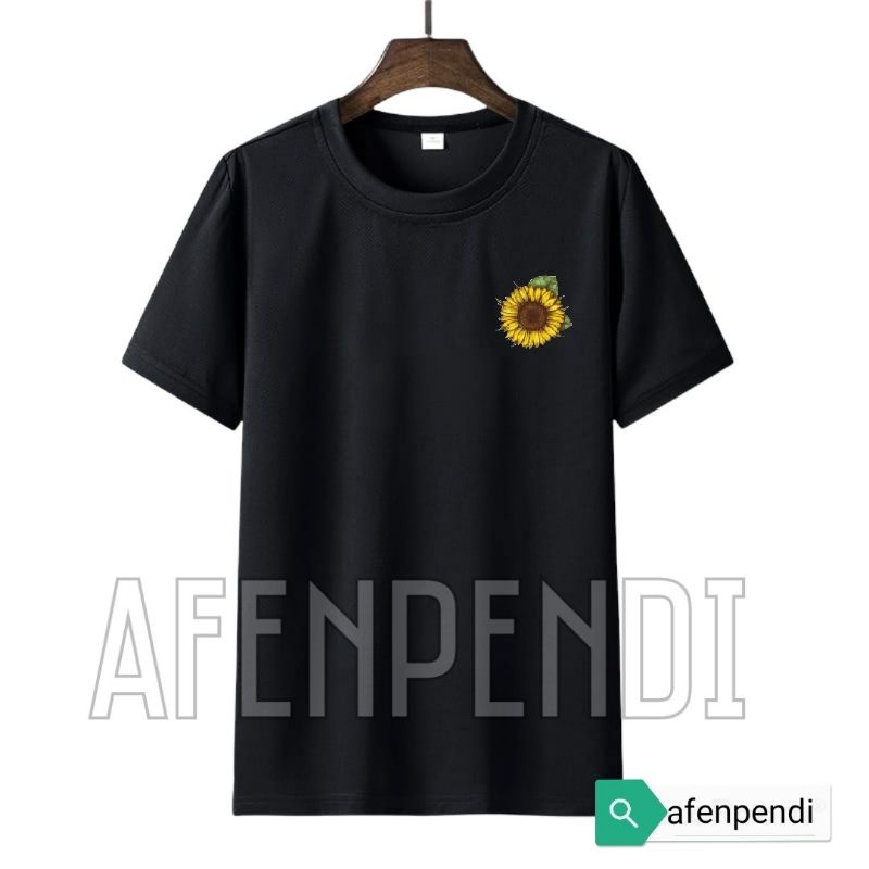 BAJU KAOS PRIA UKURAN S M L XL XXL XXXL BUNGA MATAHARI