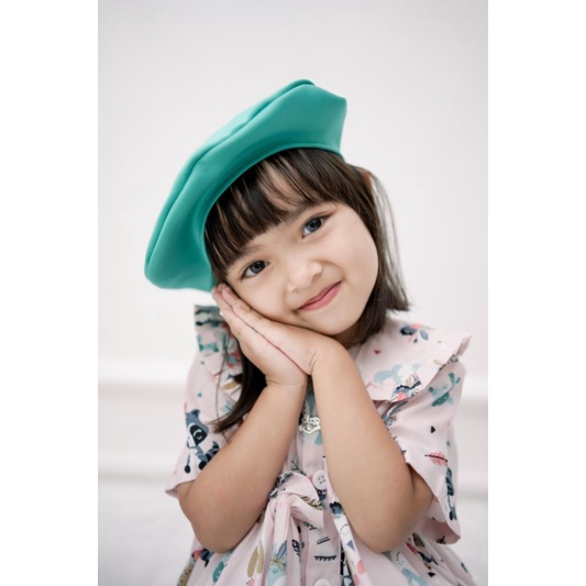 Topi Baret Anak/Topi Anak/Topi Fashion Anak Perempuan/Topi Hijab Viral/Topi Baret Bayi/Topi Baret /