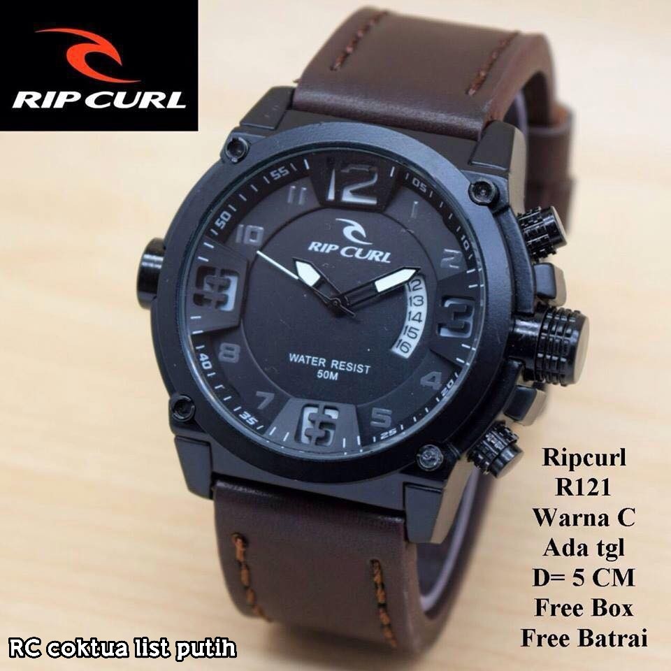 Jam Tangan Quartz Analog Anti Air Strap Stainless Steel Warna Hitam