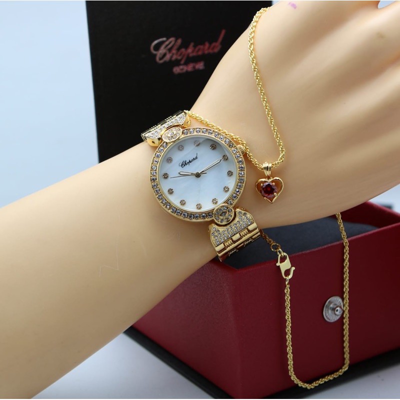 jam tangan wanita set kalung cantik yaa