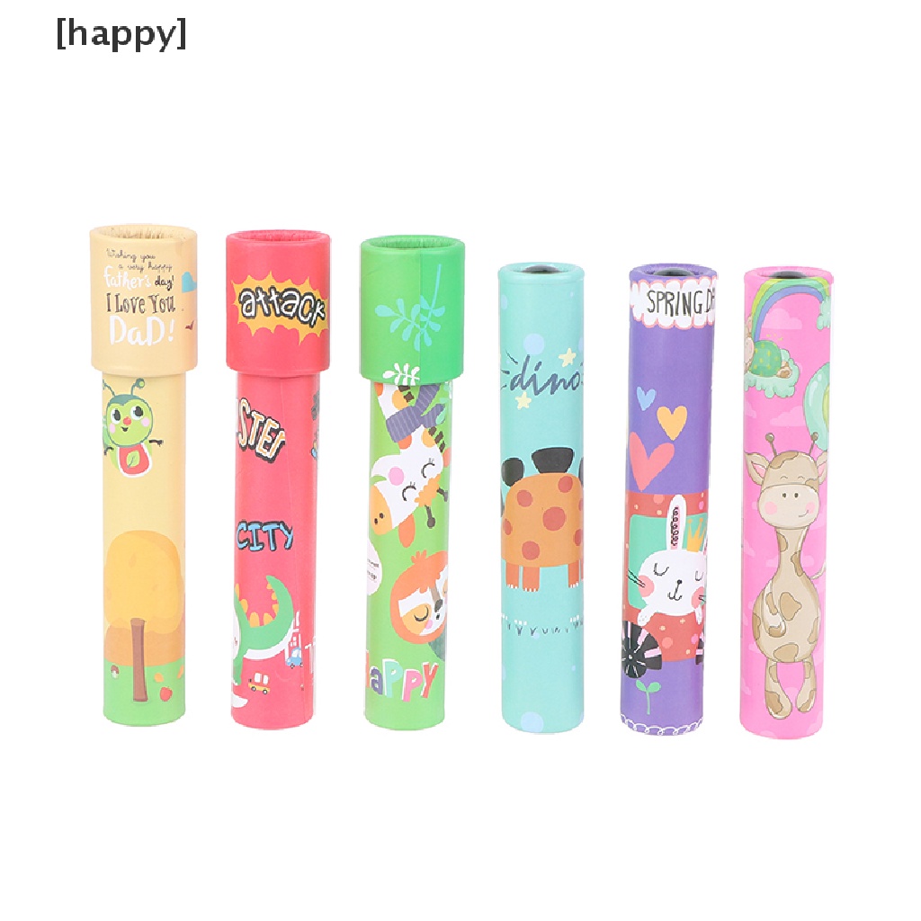 1 Pc Mainan Kaleidoskop Putar Motif Kartun Untuk Edukasi Anak