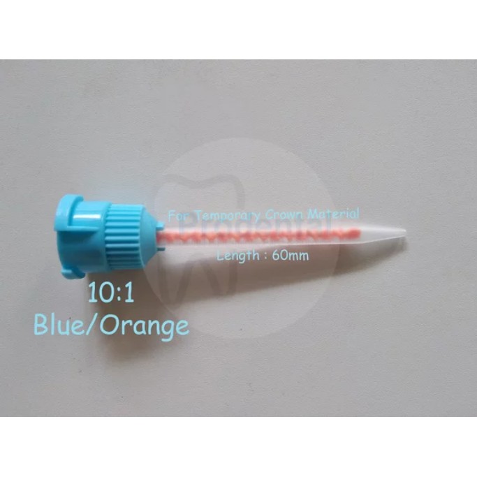 Dental Mixing Tip Blue 10:1 / Mixing Tip Biru / Tips Gigi Temporary Crown Bridge Veneer