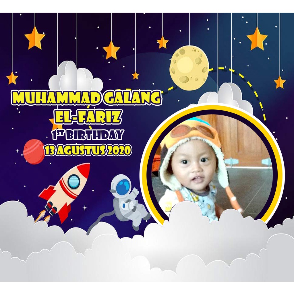 Tas Ultah Custom Murah uk 25x14x23-ASTRONOT