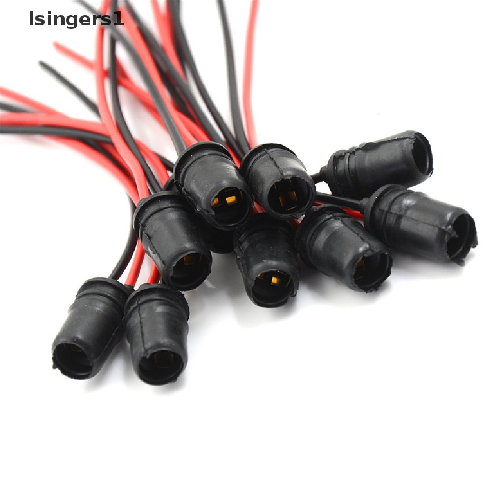 (lsingers1) 10pcs Socket Lampu T10 Bahan Karet Lembut